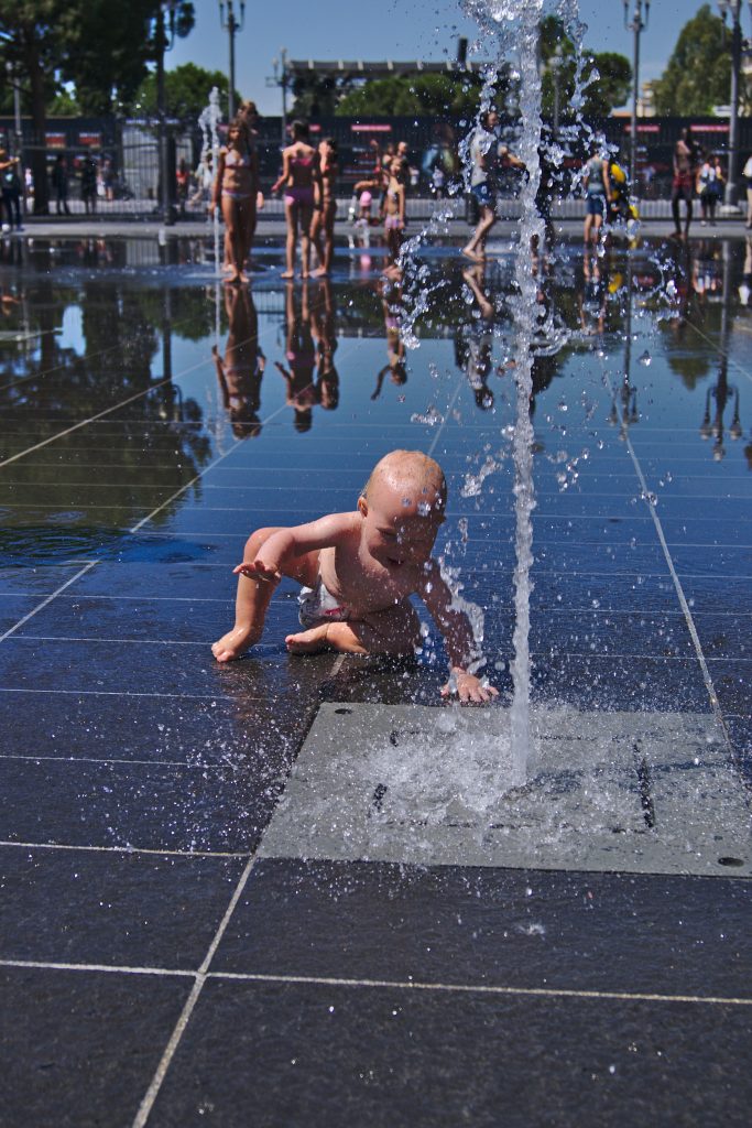 Baby Wasser Springbrunnen