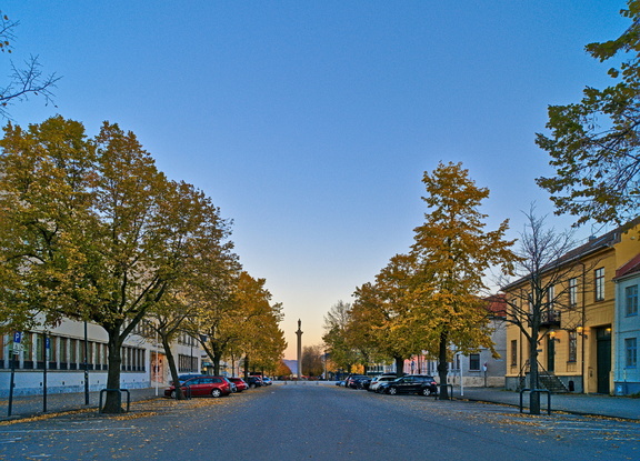 Blick zum Marktplatz spaziergang durch Trondheim