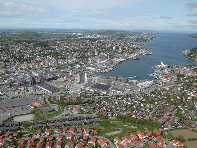 Sandnes Luftaufnahme, Meine Lieblingsstadt im norden