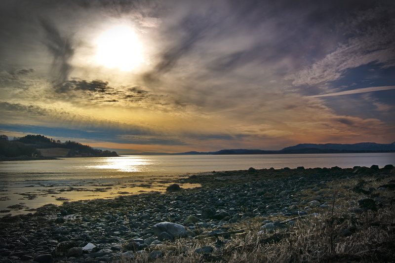 Sonnenuntergang im Norden Norwegens