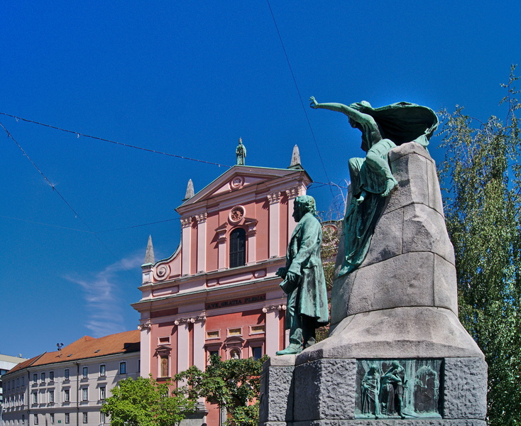Statue in Ljubljana 