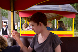 Fahrt in der Bimmelbahn gamla linköping