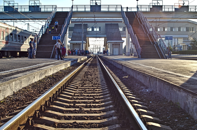 Irgendwo an einem Bahnhof auf der Strecke