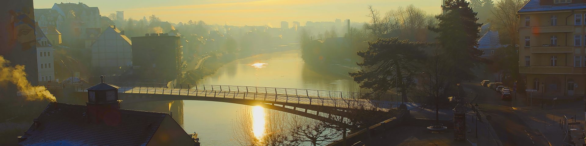 Altstadtbrück Görlitz Unterschiede zwischen Norwegen und Deutschland Sonnenaufgang