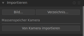 Das darktable Importmodul