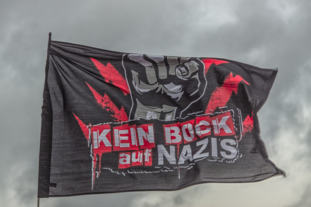 Fahne Kein Bock auf Nazis